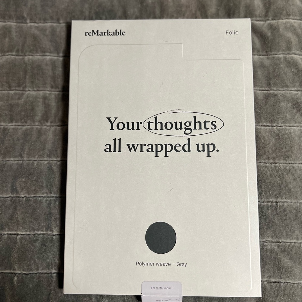 Brand new Remarkable 2 grey case